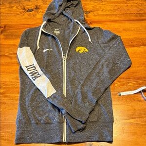 Nike Gray Iowa Zip-Up Hoodie